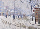 Paul Signac Snow Boulevard De Clichy Paris