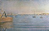 Paul Signac Prints - The Harbour at Portrieux by Paul Signac