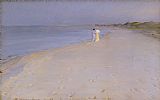 Peder Severin Kroyer Summer evening at the South Beach