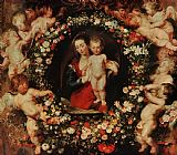 Peter Paul Rubens Virgin with a Garland of Flowers painting