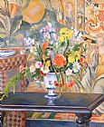 Vase Prints - Vase of Flowers by Pierre Auguste Renoir