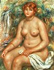 Pierre Auguste Renoir Seated Bather