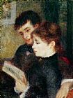 Impressionist Prints - Couple Reading by Pierre Auguste Renoir