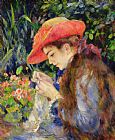 Pierre Auguste Renoir  Marie Therese Durand Ruel Sewing