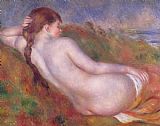 Reclining Nude Prints - Reclining Nude in a Landscape by Pierre Auguste Renoir