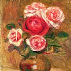 Pierre Auguste Renoir Roses In A Pot