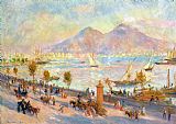 Pierre Auguste Renoir The Bay of Naples with Vesuvius in the Background