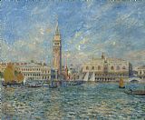 Venice Prints - The Doge's Palace in Venice by Pierre Auguste Renoir