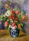 Pierre Auguste Renoir Vase of Flowers