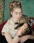 Pierre Auguste Renoir Woman with a Cat