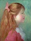 Pierre Auguste Renoir Young girl with Long hair in profile