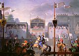 Pierre Henri Revoil Scene of a Tournament in the Fourteenth Century