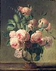 Vase Prints - Vase of Flowers by Pierre Joseph Redoute