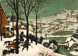 Snow Paintings - Hunters in The Snow Winter by Pieter the Elder Bruegel