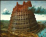 Tower Prints - The Tower of Babel Rotterdam by Pieter the Elder Bruegel
