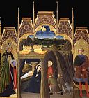 Pietro di Giovanni d'Ambrogio Adoration of The Shepherds Between Saints Augustin And Galgano