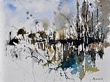 Pol Ledent Abstract Watercolor 012130