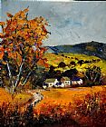 Pol Ledent Autumn and village