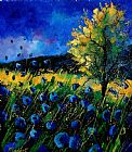 Pol Ledent Blue poppies