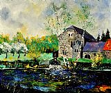 Pol Ledent Old Mill In April