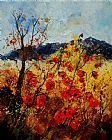 Pol Ledent Red Poppies In Provence