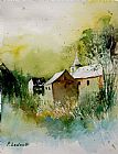 Pol Ledent Watercolor Sosoye