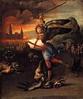Raphael Saint Michael And The Dragon painting