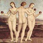Raphael The Three Graces - 1504-05 painting