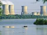 Raymond Gehman View of Three Mile Island Nuclear Reactor on The Susquehanna River painting