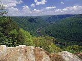 Raymond Gehman Elevated View of The New River Gorge And Mountains From Grand View