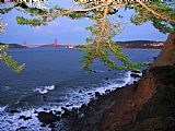 Raymond Gehman Golden Gate Bridge Seen From Legion of Honor Mile Rock Beach Area