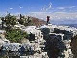 Raymond Gehman Hiker in Bear Rocks Preserve