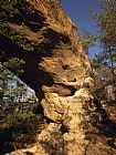 Arch Prints - Looking Up at Sky Bridge a 75 Foot Long Sandstone Arch by Raymond Gehman