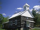 Raymond Gehman Old Log Church on Droop Mountain in The Allegheny Mountains