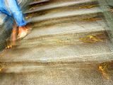 Walking The Plank Prints - Person Walking Down Staircase in San Francisco by Raymond Gehman