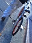 Walking The Plank Prints - Person Walking with Bike Down City Street in San Francisco by Raymond Gehman