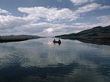Quiet Prints - Serene Waters of The Southeast Arm of Yellowstone Lake Invite Quiet Canoeing by Raymond Gehman