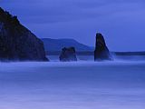 Raymond Gehman Surf Pounds Coastal Rock Formations