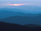 Raymond Gehman Twilight Covers The Ridges of The Blue Ridge Mountains