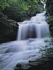 Raymond Gehman Upper Cascades Falls Flows Down a Mountain in Hanging Rock State Park