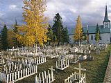Raymond Gehman White Picket Fences Border Graves at Our Lady of Good Hope Church