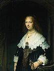 Rembrandt Portrait of Maria Trip (16191683) painting