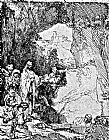 Rembrandt Raising Of Lazarus Rembrandt Engraving