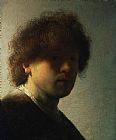 Rembrandt Self Portrait at an Early Age painting
