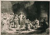 Rembrandt The Hundred Guilder Print painting
