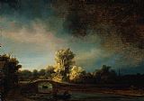 Rembrandt The Stone Bridge painting