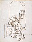 Rembrandt Three Women And a Child at The Door painting