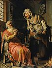 Anna Prints - Tobit And Anna with a Kid by Rembrandt