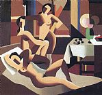 rene magritte Three Nudes in an Interior 1923