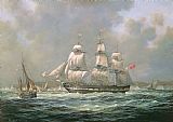 Richard Willis East Indiaman Hcs Thomas Coutts Off The Needles Isle Of Wight painting
